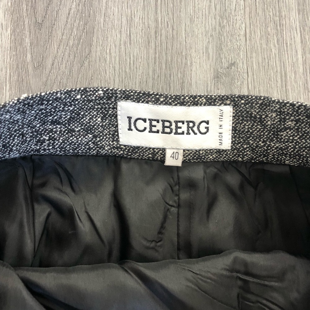 Vintage Iceberg High Waist Made In Italy Wool Pencil Skirt - Picture 9 of 9